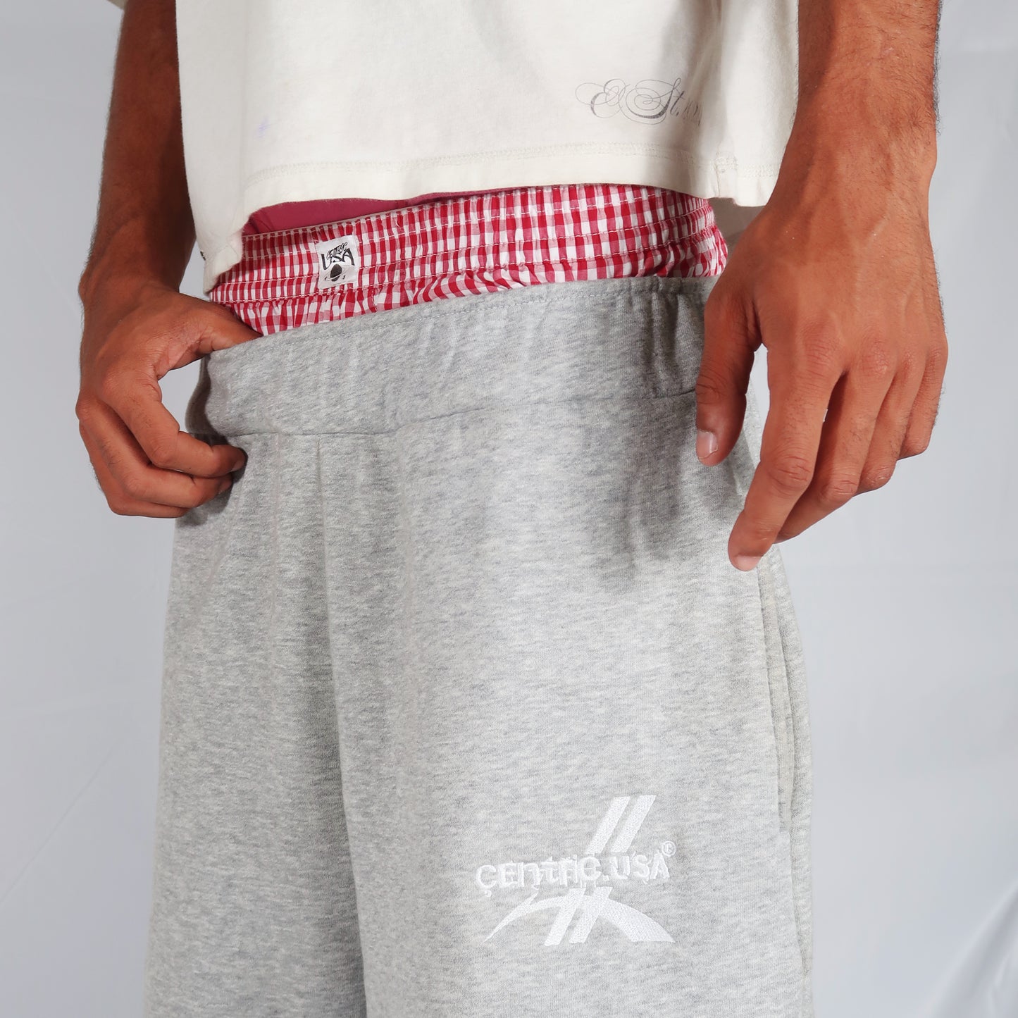 Double waist “Raw Edge” Sweats