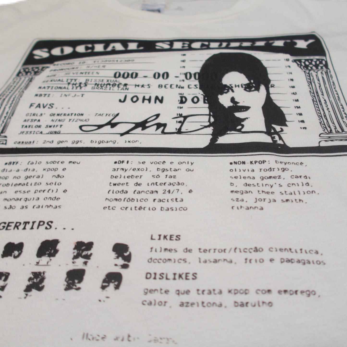 John Doe “SSN” BOXY TEE