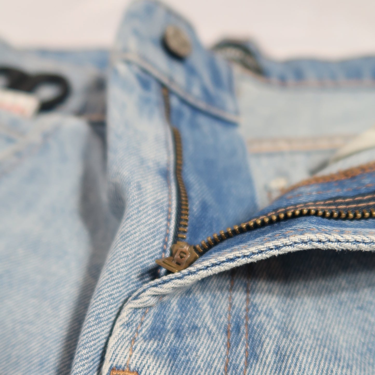 Damaged Medium Wash Centric Denim