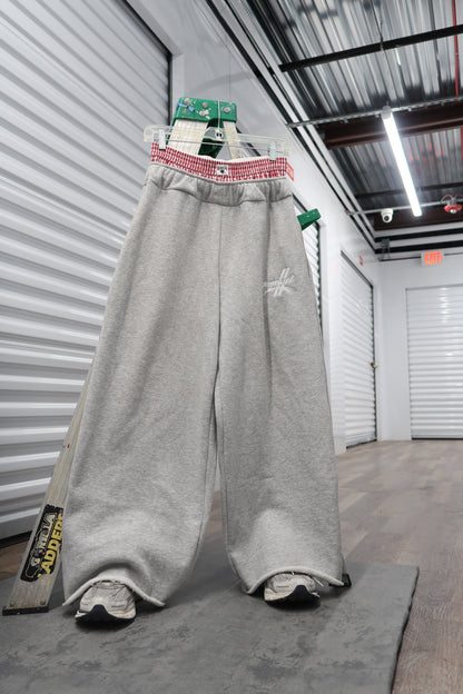 Double waist “Raw Edge” Sweats