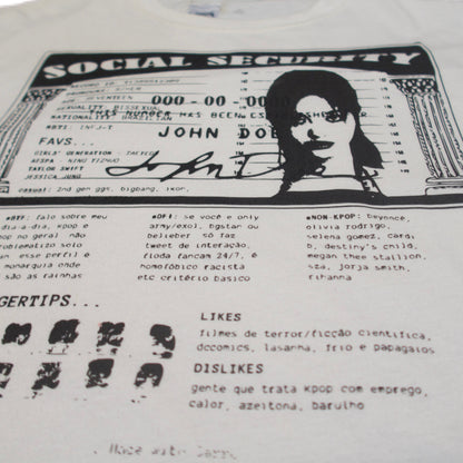 John Doe “SSN” BOXY TEE