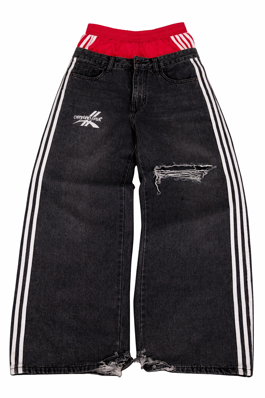 V2 track Denim washed black