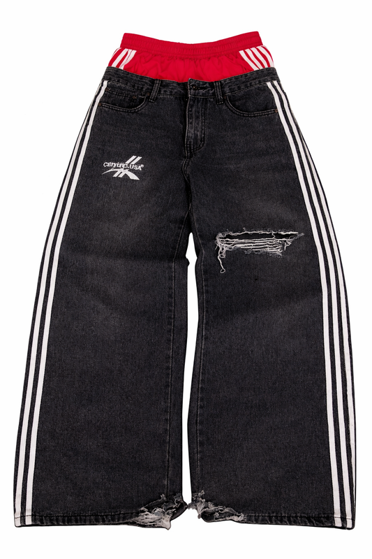 V2 track Denim washed black