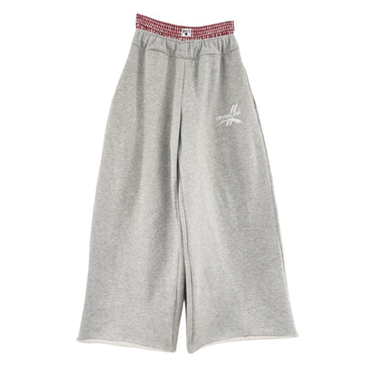 Double waist “Raw Edge” Sweats