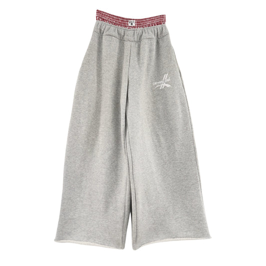 Double waist “Raw Edge” Sweats