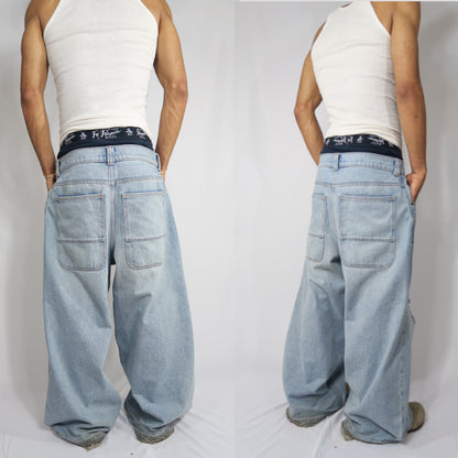 Damaged Medium Wash Centric Denim
