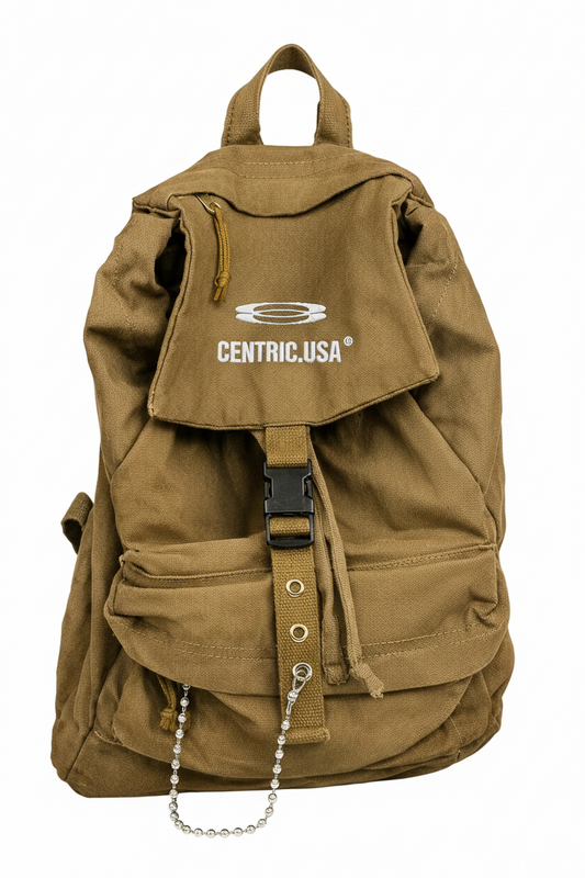 “Centric” canvas backpack